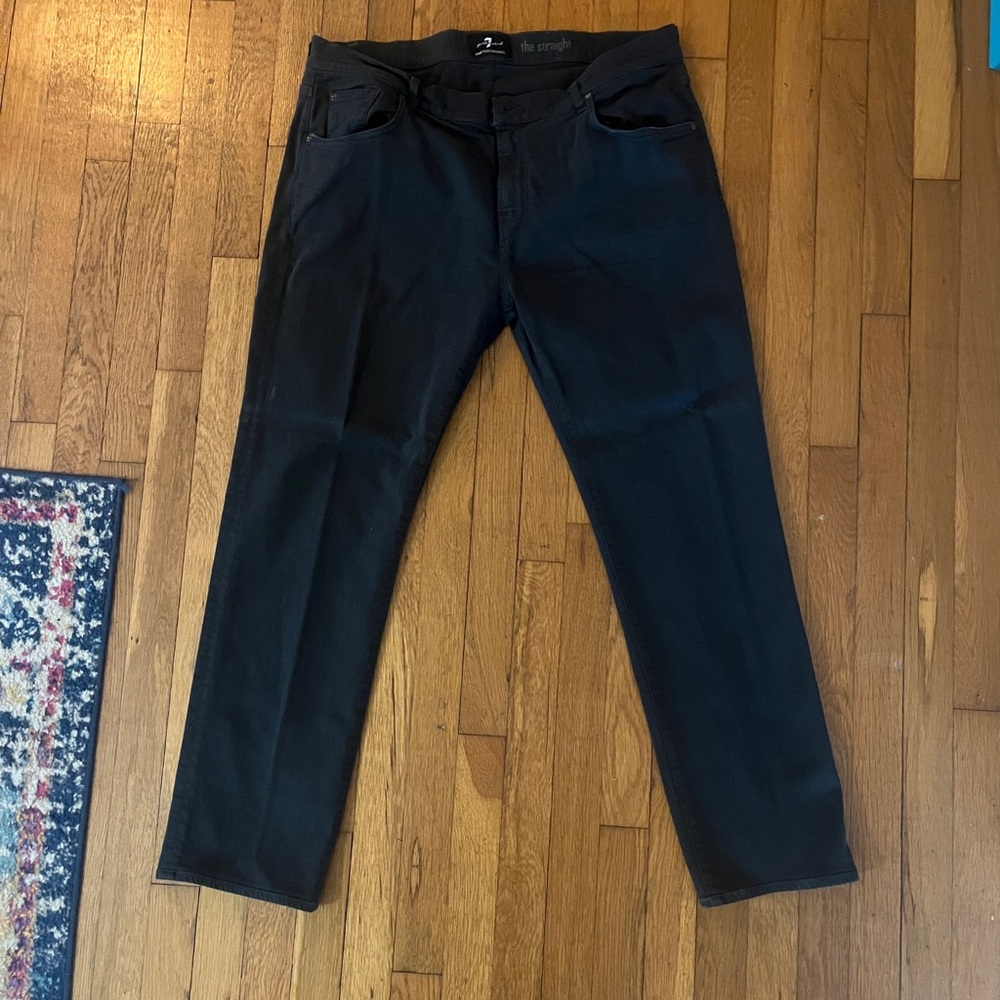 7 For All Mankind Men's Dark Blue Jeans